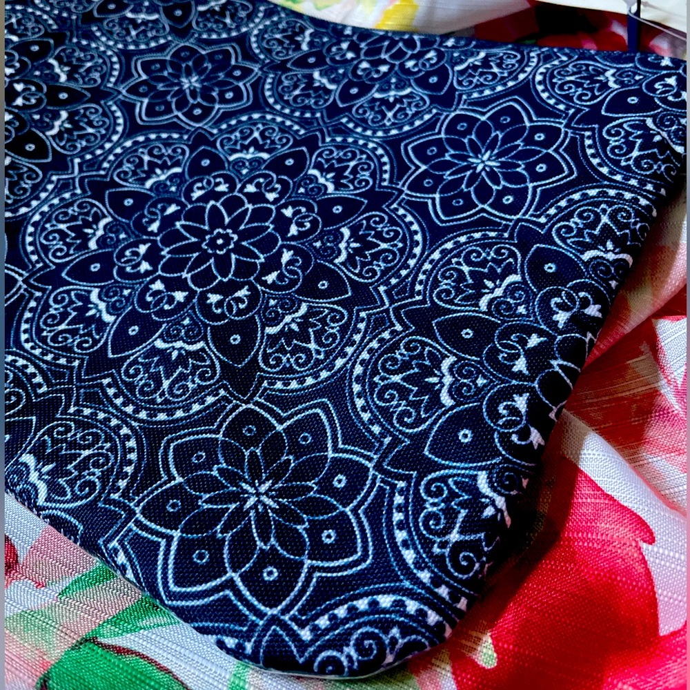 Summertime Swimsuit Sack. Navy Blue with design!